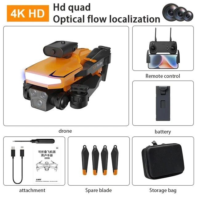 Новый P18 RC Drone ESC 8K HD Двойная камера Бесщеточный оптический поток позиционирования WIFI FPV Препятствия Избегание квадрокоптер Игрушечный самолет Детский подарок