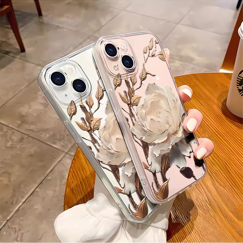 Ретро Ваншу Цзиньлянь подходит для чехла на телефон Apple 16 iphone15pro всесторонний легкий и тонкий 17pro женский мягкий чехол.
