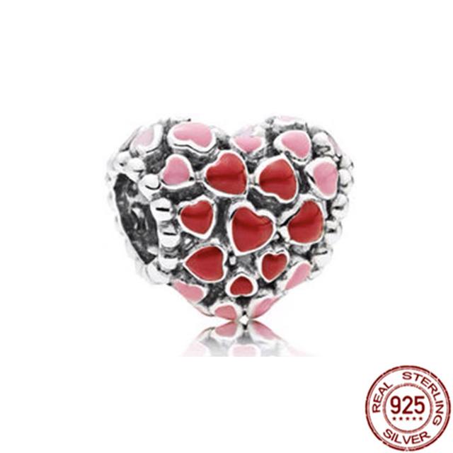 Подвеска-клипса, подвеска из стерлингового серебра 925 пробы, подходит для браслета, женский ювелирный подарок, красочный единорог, радуга