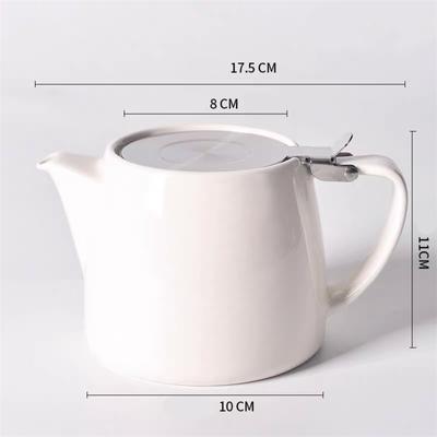 Керамический чайник с крышкой и фильтром, термостойкий фильтр большой емкости, чайник, кувшин для холодной воды, чайник 550 мл