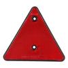 KIMISS UV PC Safety Rear Triangle Red Reflector, Waterproof Triangle Reflector Yacht Reflector Gate Post for Truck Trailer