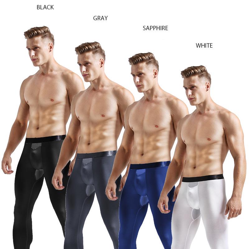 Mens Underpants Comfortable Breathable Mesh Thin Long Johns Fashion Mid Waist Underwear For Man