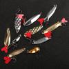 10 Pcs Fishing Metal Spoon Lure Kit Set Baits Sequins Spinner Lures