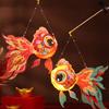 Goldfish Lantern DIY Assembly Handheld Lantern for Kids Battery Powered Chinese Traditional Lantern for Mid-Autumn Festival Spring Festival