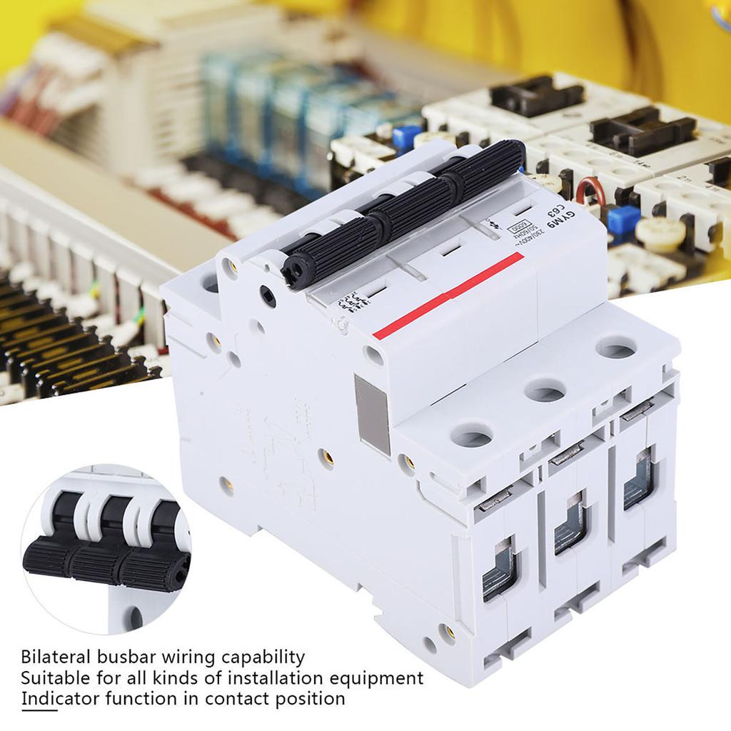 ГИМ9?C65 Автоматический выключатель 3P 230400VAC 5060Гц IP20 Электрическая защита от утечки Токовая цепь