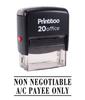 Printtoo Custom Stamp NON NEGOTIABLE A C PAYEE ONLY Self Inking Rubber Stamp Office