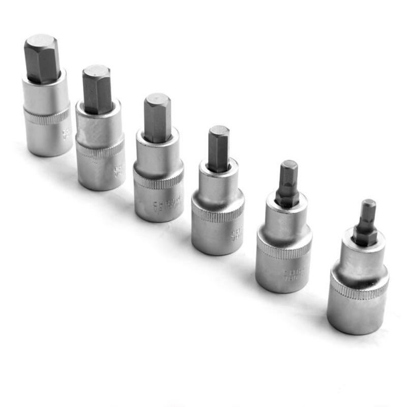 12 шт. 1/2 "Профессиональный набор ударных шестигранных бит H5 H6 H7 H8 H10 H12 H14 H16 H17 H18 H19 H22