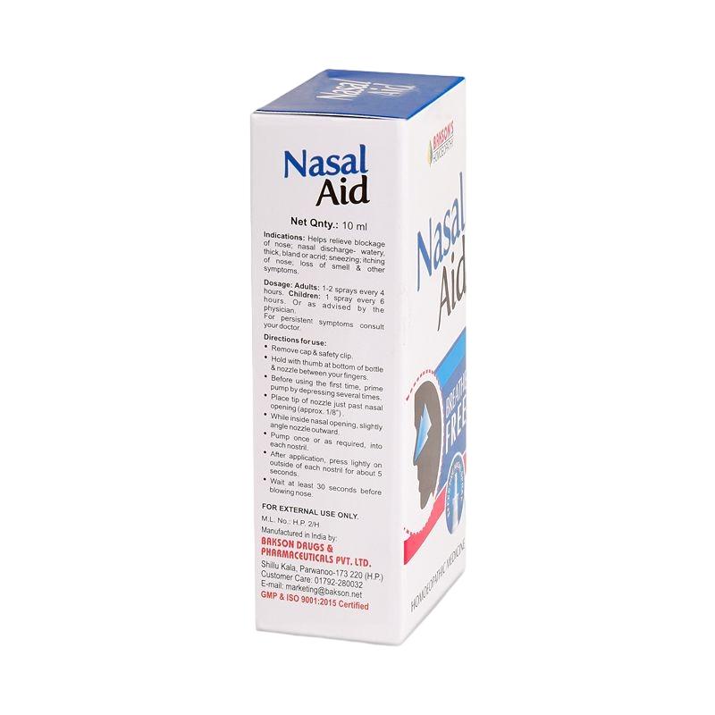 Спрей для носа (10 мл), Nasal Aid,  Bakson