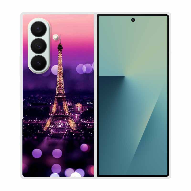 Чехол For Samsung Galaxy Fold 7 Чехол Крутое Космическое Животное Прозрачные Жесткие Чехлы для Телефона для Galaxy Z Fold7 5G 2025 Задняя Крышка Z fold7 Capa