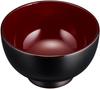 Nakatani Brothers Yamanaka Lacquerware Household Dishwasher Safe Lacquer Tall Soup Bowl with Red Interior, MR