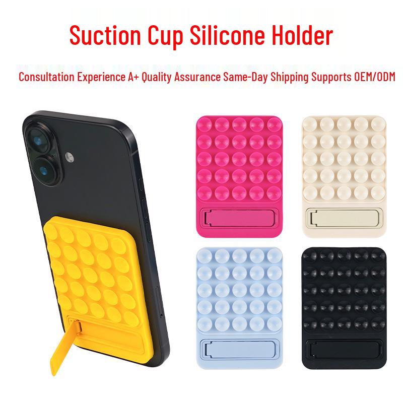 Silicone Anti-Slip Suction Cup Holder for Glass and Desktop