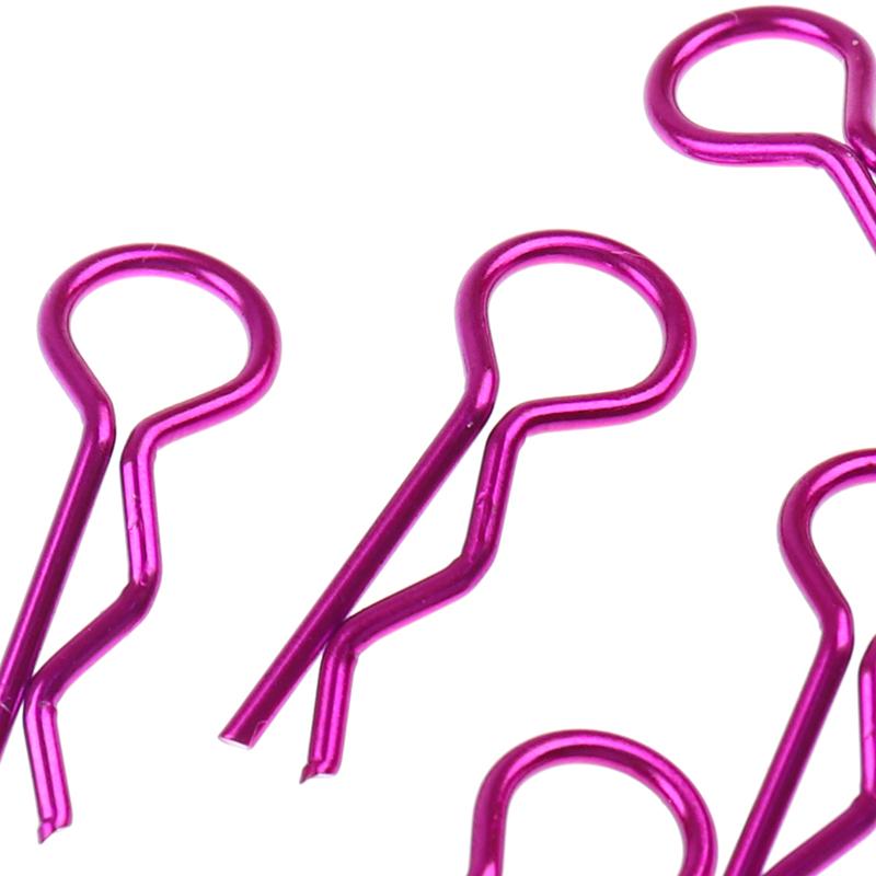 10Pcs Stainless Steel Body Clips R Pin Shell For Redcat Hsp 1/10 Rc Car Parts