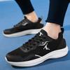 Популярные мужские кроссовки, летние черные сетчатые дышащие кроссовки, мужские повседневные амортизирующие спортивные кроссовки, износостойкие кроссовки