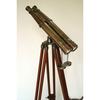 Nautical Replica Brass Victorian 1920' Century Binoculars Antique Wooden Tripod