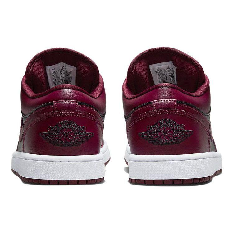 Air Jordan 1 Low Dark Beetroot Женские кроссовки Черный Белый DC0774-006