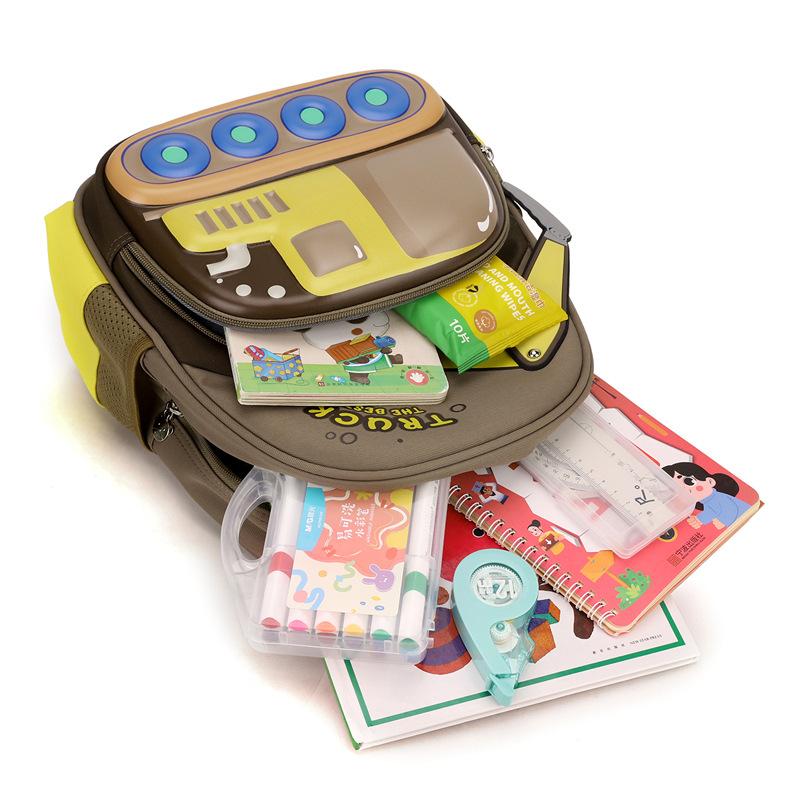 Новый детский рюкзак-экскаватор для детского сада, милый мультяшный рюкзак, рюкзак для детей среднего и старшего возраста, модный