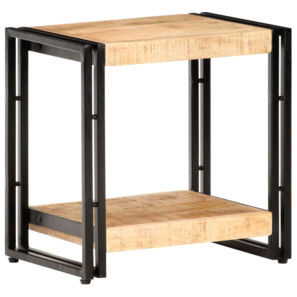 Side Table 40 x 30 x 40 cm Rough Mango Wood