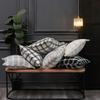 Pillowcase Only Modern Minimalist Soft Polyester Cotton Grid Pattern Pillow Cover For Couch Living Room Bedroom