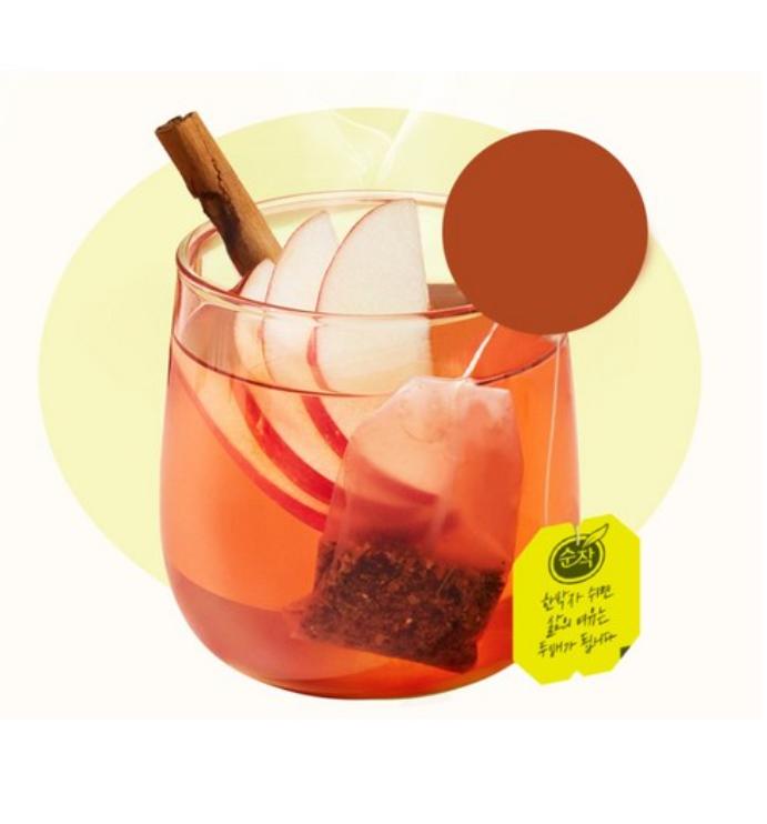 Soonjak Fruit & Herbal Tea Collection – Apple Cinnamon, Cheongyul, Yuzu Blossom (20 Bags Each)