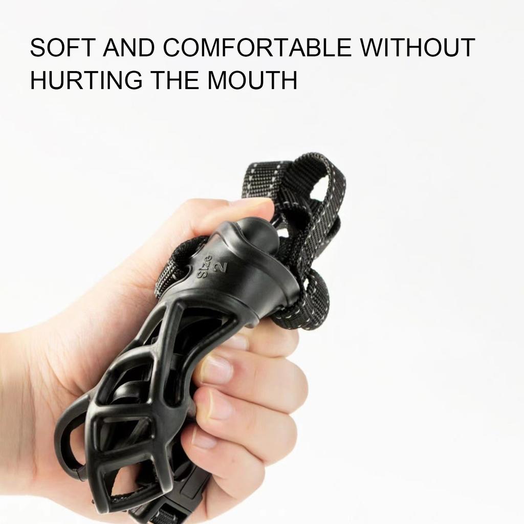 Soft Silicone Pet Dog Muzzle Breathable Basket Muzzles Comfy For Small Medium Large Dogs Stop Biting Barking Dogs Mouth Cover