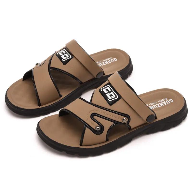 Plastic Rubber Open Toe Shoes for Men Daily Use Breathable Adult V New Summer Low Price Japanese Comfortable Casual Man Sandals