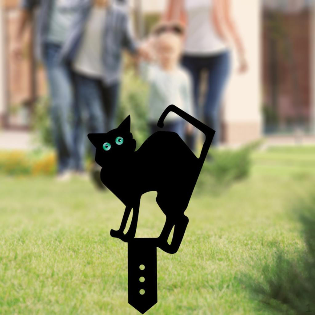 Acrylic Cat , Animals Cats Statue Decor, Ornaments Yard Decorative, Pathway, Floor, Flower Bed