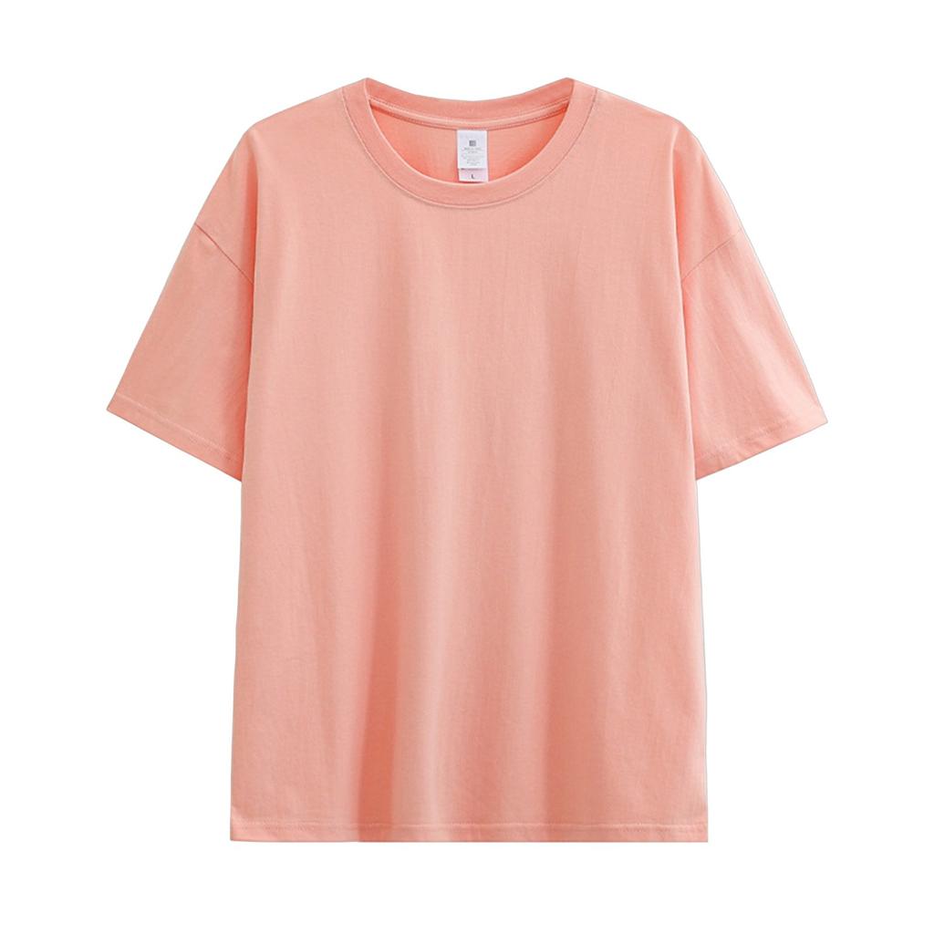 Ladies T-shirt Casual Loose Printed Round Neck Pullover Short Sleeve T-shirt Top