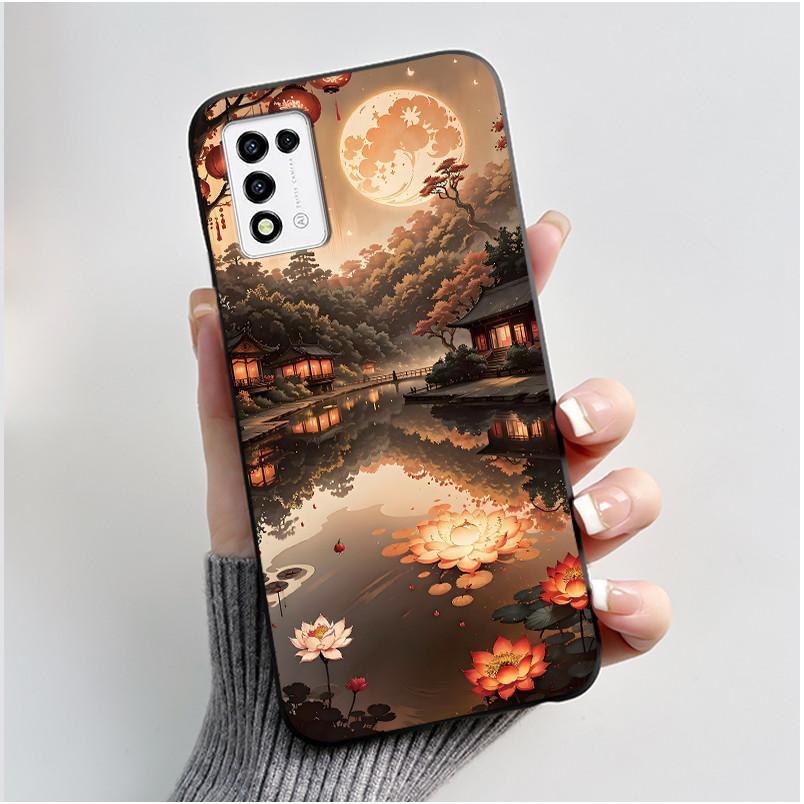 For ZTE Libero 5G III,  A202ZT Soft Silicone Black Case For ZTE Libero 5G II, A103ZT Popular Pattern Panda Shockproof Shell