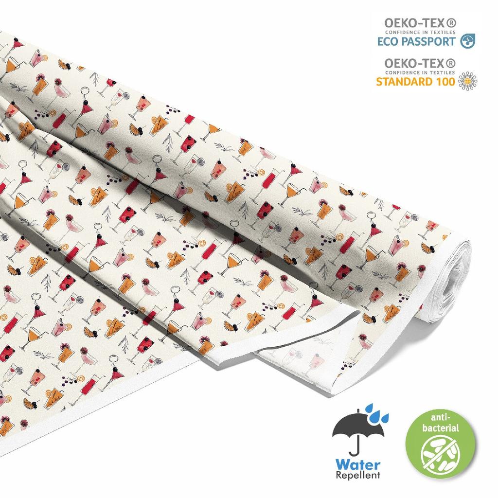 Outdoor Dekostoffe Oxford - Motiv Cocktail | Dx8661