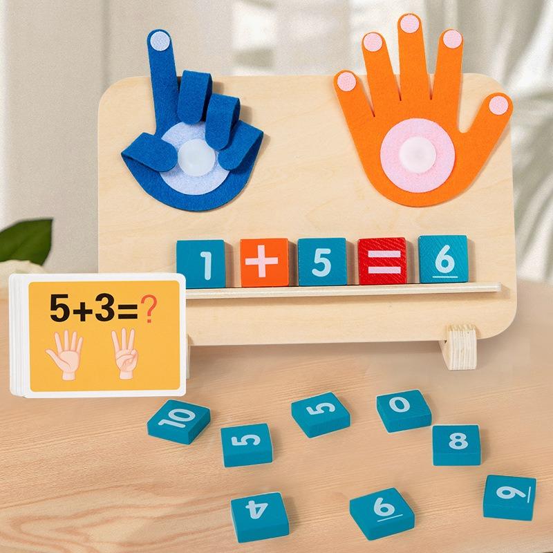 Montessori Math Finger Cognition Addition Enlightenment Early Educational Arithmetic Toy