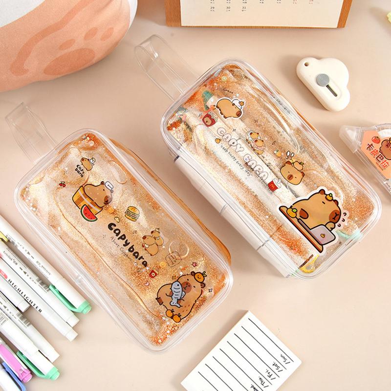 Портативная многофункциональная сумка для ручек Capybara пенал школьные канцелярские принадлежности студенческие канцелярские принадлежности сумка для хранения ручек