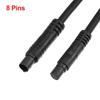 X AUTOHAUX Backup Camera Cable Extension Cable Dash Camera Cord Rear Camera 8 Pin 0