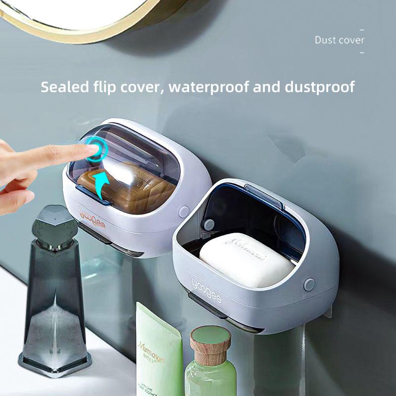 Перфорированная мыльница настенная с дренажем, мыльница для хранения в ванной комнате, полка для хранения мыла