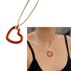 Sweet Hollow Heart Pendant Necklace Party Jewelry Fashion Statement Choker Simple Colorful Cord Collar Necklace