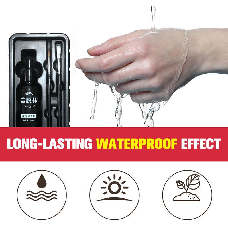 30 мл витилиго лейкодерма маскирующая жидкость водостойкий консилер крем жидкий для женщин мужчин лицо обесцвеченная кожа пятна витилиго макияж