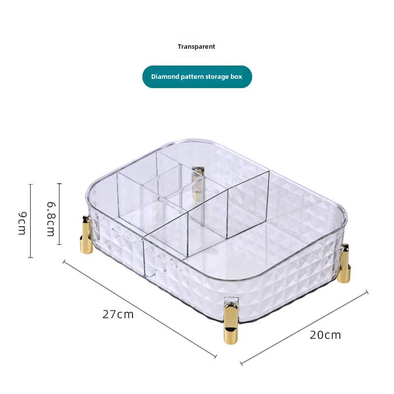 Large Capacity LED Makeup Storage Box with Mirror & Lipstick Organizer