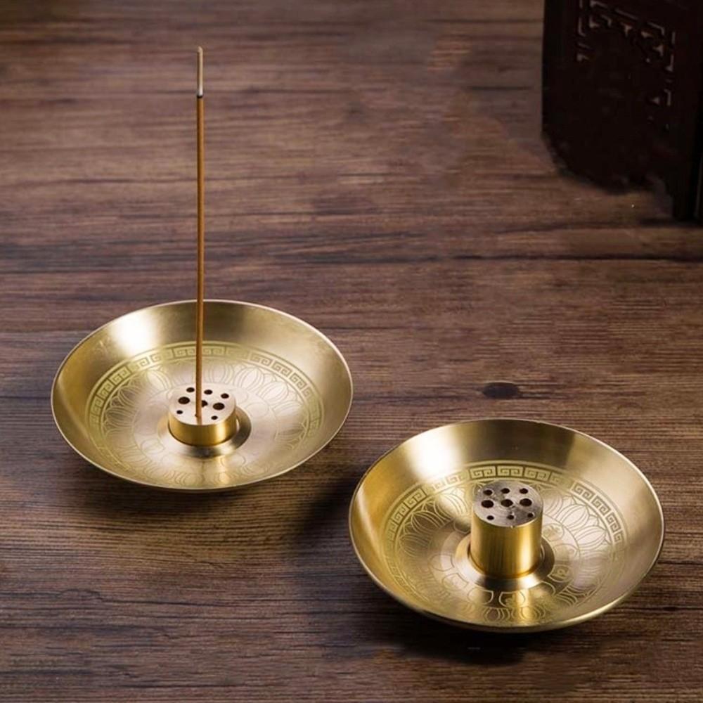 Stand Base Round Incense Burner Incense Tray Incense Stick Plate New 9 Hole Incense Holder