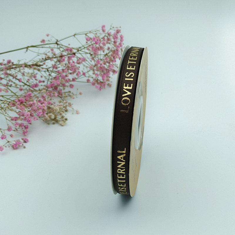 1 см качественная термофиксированная лента для горячего тиснения с нитками для упаковки цветов с надписью