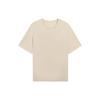 Wade Series Solid Color Loose Casual Short Sleeve T-Shirt Unisex Tops Apricot AHSS427-5
