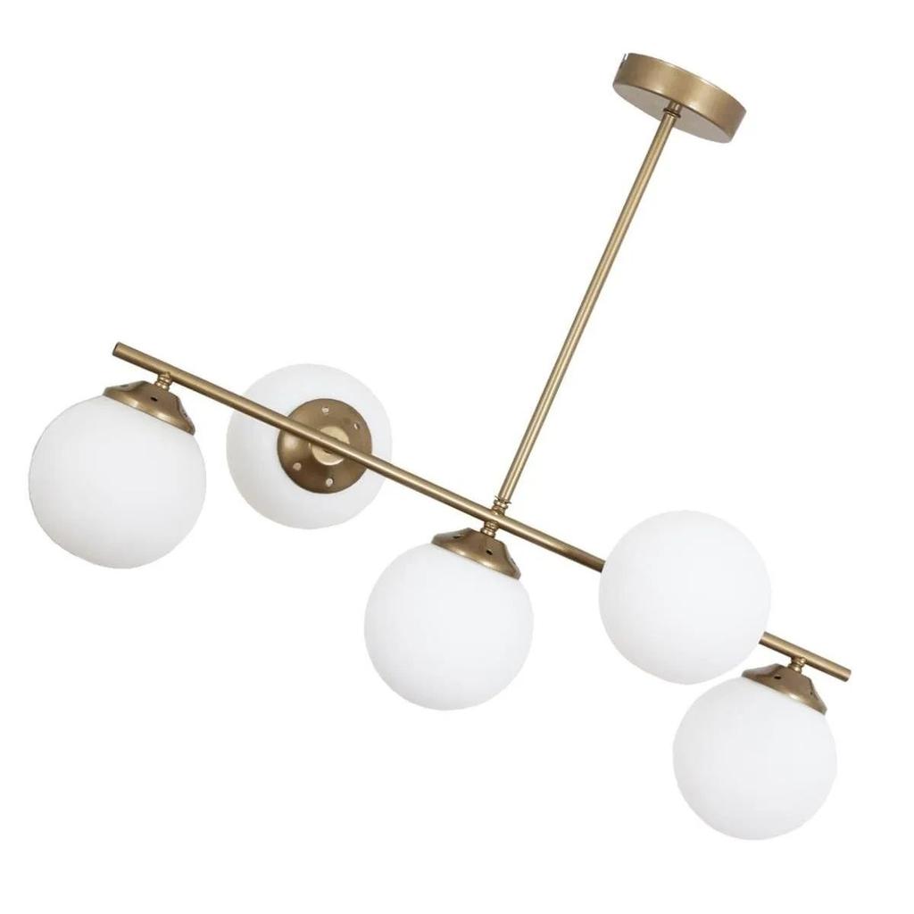 5-Piece Antique Chandelier-Honey Glass Decorative Design Bedroom Kitchen Living Room Lighting and Decoration