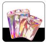 50pcs Thicken Ziplock Bags Resealable opp Bags Holographic Laser Color Plastic Pouch for Jewelry Display Packaging Storage Bag