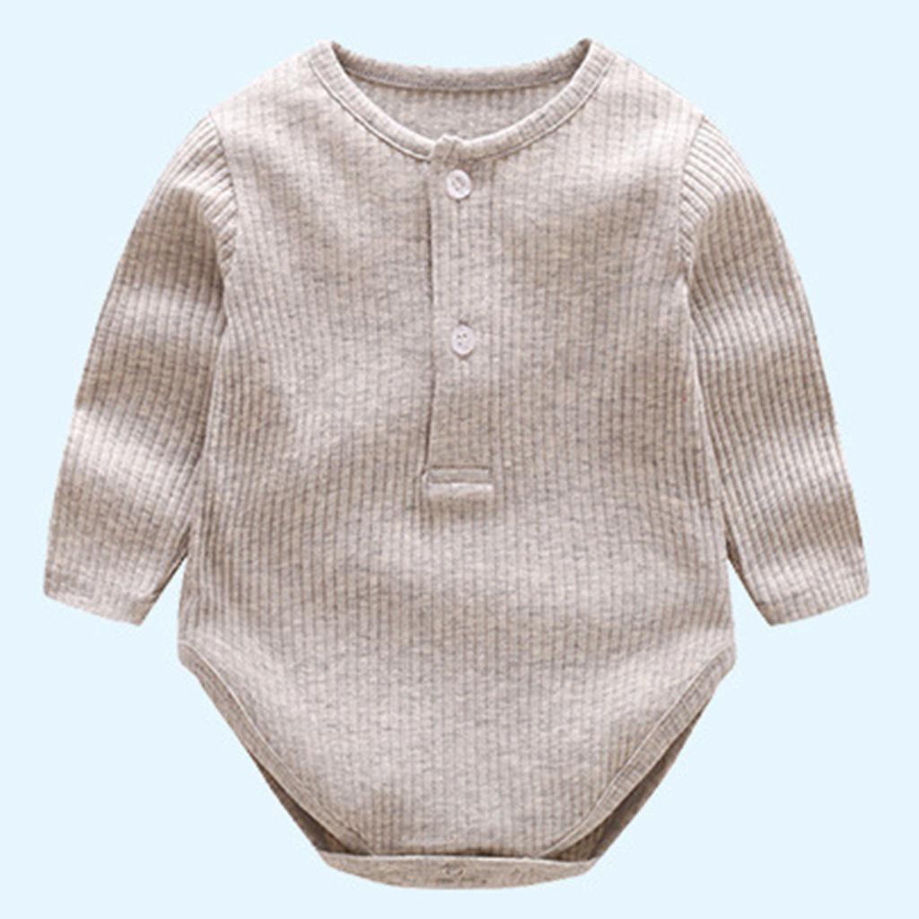 Baby And Girl Boy Clothes Romper Sweatshirt Onesie Long Sleeve Bodysuit Top Fall Winter Outfit
