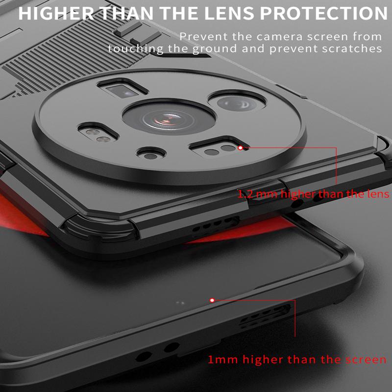 Противоударный чехол для Xiaomi 12T Pro Mi 12S Ultra Mi12 Lite Bumper Armor Holder Back Coque для Redmi Note 12 Pro 12C Phone Cover