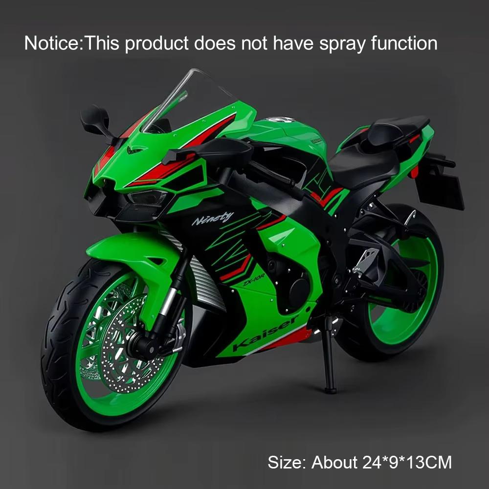 1:Масштаб 9 1299 Модель мотоцикла Kawasaki ZX-10R Игрушечная машинка Литой металл Амортизация Гоночные модели мотоциклов Подарки на день рождения для мальчиков