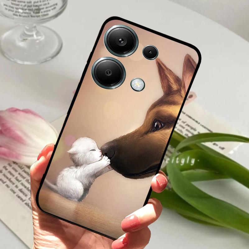 Для Xiaomi Poco M6 Pro 4G Чехол PocoM6 Pro Ударопрочный Мягкий ТПУ Силиконовый Чехол для Телефона Для Poco M6 Pro 4G Funda Capa Мультяшный Корпус