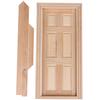 1/12 Dollhouse Miniature 6 Panel Interior Wooden Door Diy Furniture Accessories