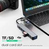 8-в-1 USB-C концентратор-расширитель, многопортовый адаптер, разветвитель Type-C, док-станция, кардридер SD для Samsung, ПК, планшета, быстрая передача данных, зарядка