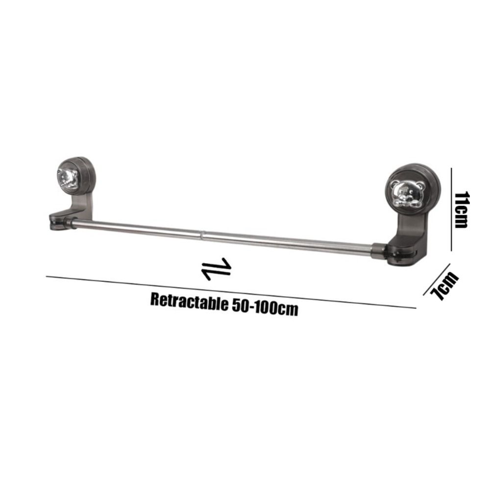 Suction Cup Towel Rack Wall Mounted Clothes Drying Rack Durable Slipper Rack