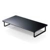 Elecom Monitor Stand Monitor Stand Display Stand ~27 Inch Display Full Keyboard Storage Width 520 X Depth 260 X Height 80mm Load Capacity: 10kg Black