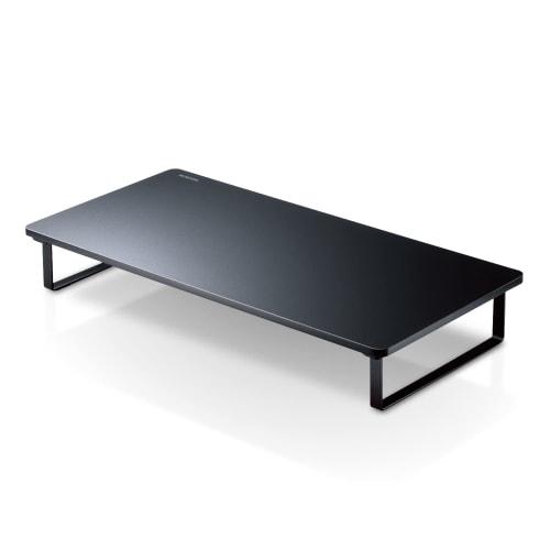 Elecom Monitor Stand Monitor Stand Display Stand ~27 Inch Display Full Keyboard Storage Width 520 X Depth 260 X Height 80mm Load Capacity: 10kg Black